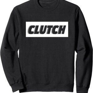 Unisex Small Black Cotton-Poly Heather Grey Sweatshirt with Clutch Text Design